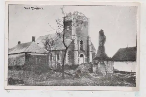 F 08400 VOUZIERS, Zerstörungen 1. Weltkrieg, zerstörte Kirche