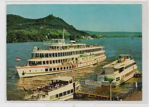 BINNENSCHIFFE - RHEIN, Köln-Düsseldorfer "DEUTSCHLAND" & MS "DRACHENFELS" am Godesberger Anleger