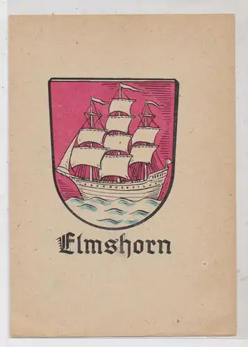 2200 ELMSHORN, Stadtwappen, keine AK-Einteilung
