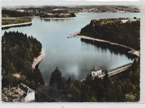 F 58230 MONTSAUCHE LES SETTONS, Le Lac des Settons, vue airienne, CIM - Macon