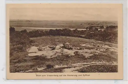 4193 KRANENBURG, Blick vom Vossenberg auf die Niederung und Zyfflich, 1928