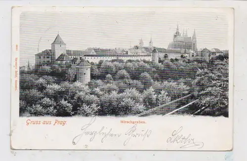 CZ 110 00 PRAHA  / PRAG, Lithographie 1901, Hirschgraben, Verlag Seibt - Meissen