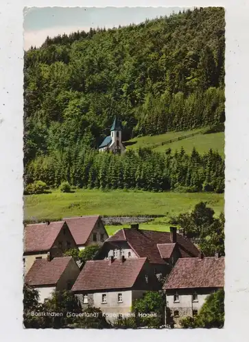 5790 BRILON - BONTKIRCHEN, Ortsansicht mit Kapelle, Landpoststempel 1962