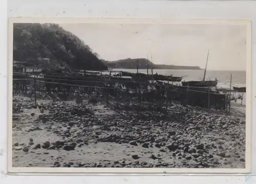 OSTPREUSSEN - GROSS KUHREN / PRIMORJE, Fischerboote, Netzgestelle, 1935, Photo-AK