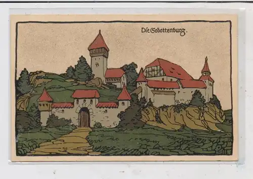 NIEDER - SCHLESIEN - ZOBTEN am Berge / SOBOTKA, Sobottenburg, Steindruck, 1930, Verlag Gühmann