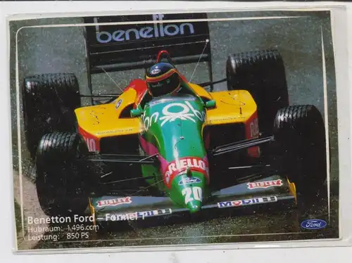 RACING - FORMULA 1, Benetton - Ford, Autogramm Jonny Herbert