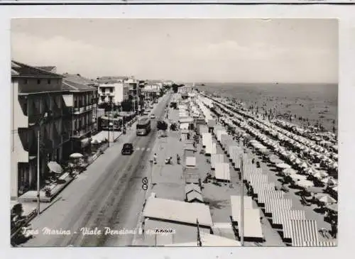 I 47814 BELLARIA - IGEA MARINA, Viale Pensioni e spiaggia, 1962