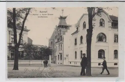 4100 DUISBURG - RUHRORT, Mühlen- und Kurze Strasse, Schifferheim, Verlag Jaecke - Ruhrort, ca. 1905