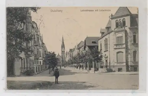 4100 DUISBURG - DUISSERN, Lutherkirche, Lutherstrasse, 1907