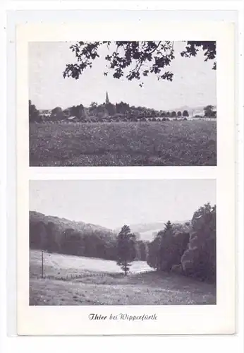 5272 WIPPERFÜRTH - THIER, 2-teilige Panorama-Karte