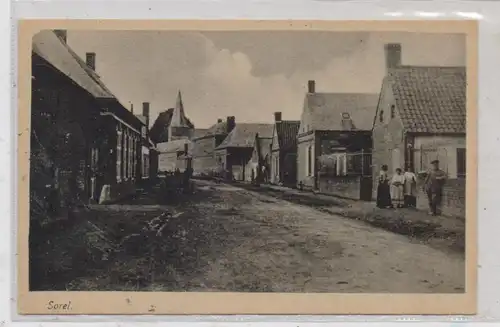 F 80240 SOREL, Strassenpartie 1. Weltkrieg, Verlag Lange - Leipzig