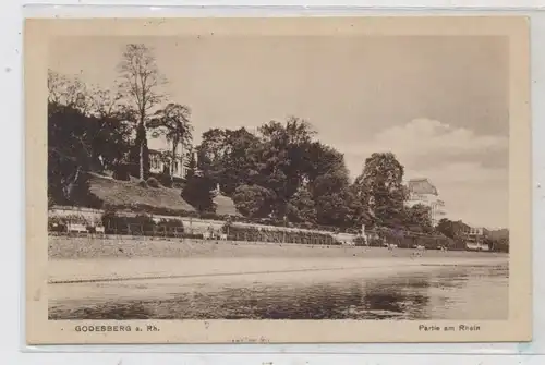 5300 BONN - BAD GODESBERG, Rheinufer, Rheinvillen, 1918, Verlag Dienst - Bonn