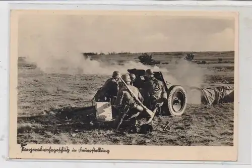 MILITÄR - 2. Weltkrieg, Wehrmacht, "Panzerabwehrgeschütz in Feuerstellung"