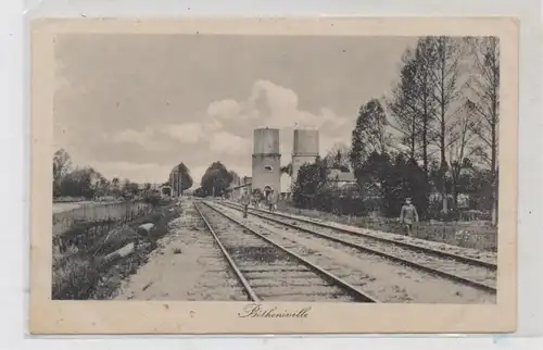 F 51490 BETHENIVILLE, 1.Weltkrieg, Bahnhof / La Gare, deutsche Soldaten, Feldpost 1917