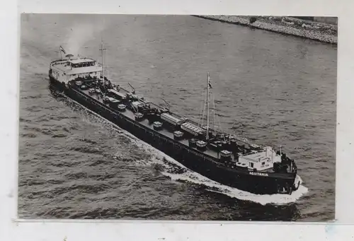 BINNENSCHIFFE - RHEIN, Frachtschiff "AQUITANIA", Reederei van Ommen