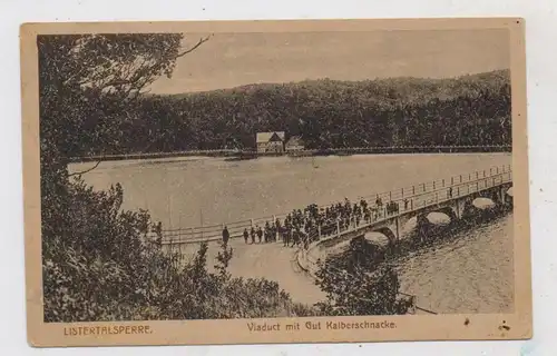 5962 DROLSHAGEN, Gut Kalberschnacke, Listertalsperre, Viaduct, 1919