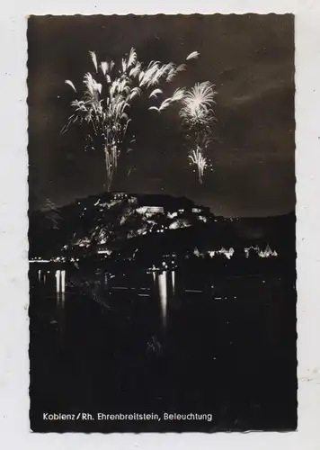 5400 KOBLENZ - EHRENBREITSTEIN, Feuerwerk, 1967