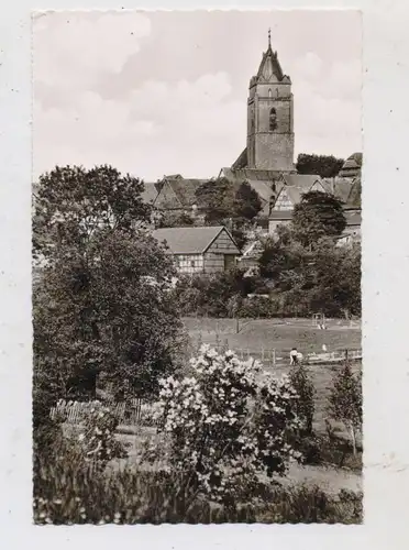 3547 WOLFHAGEN, Ortsansicht mit Kirche, kl. Druckstelle, 1965
