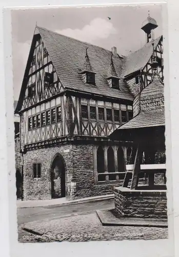 5420 LAHNSTEIN - OBERLAHNSTEIN, Altes Rathaus mit Weinbrunnen,  195...