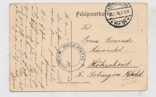 F 55110 DUN SUR MEUSE/ DUN - DOULCON, Bahnhof, 1916, deutsche Feldpost