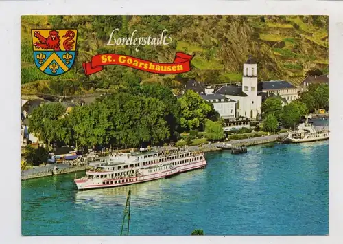 BINNENSCHIFFE - RHEIN, Köln-Düsseldorfer "LORELEY" am Anleger St, Goarshausen