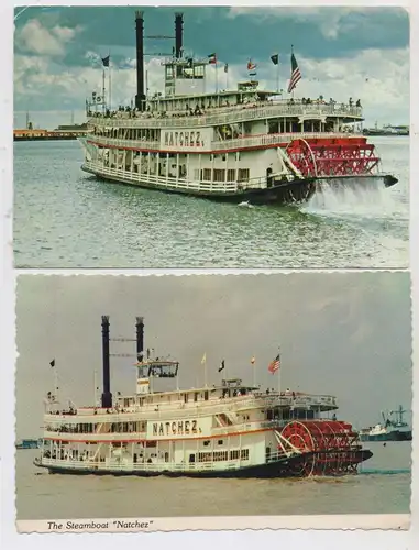 BINNENSCHIFFE - MISSISSIPPI, NATCHEZ", 2 AK