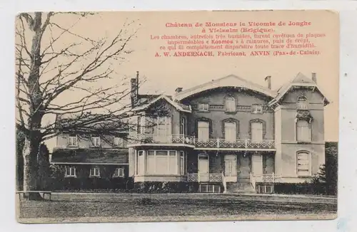 5300 BONN - BEUEL, Fa. Andernach, Werbe-Karte Chateau Vicomte de Jonghe, Vielsalm
