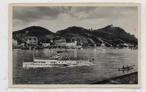 BINNENSCHIFFE - RHEIN, Köln-Düsseldorfer "VATERLAND" vor Königswinter, Hoursch & Bechstedt, Beflaggung ?