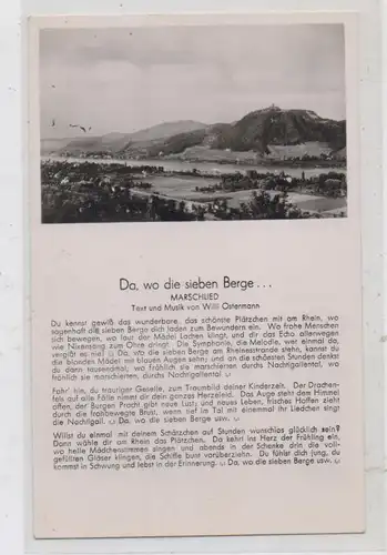 5330 KÖNIGSWINTER, Willi Ostermann Marschlied "Da, wo die sieben Berge...