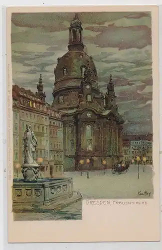 KÜNSTLER - ARTIST - PAUL HEY, "Dresden, Frauenkirche", Zieher - München, # 2489