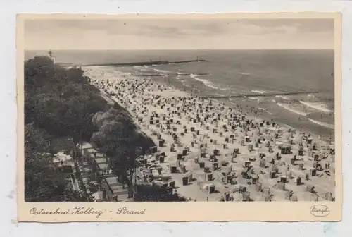 POMMERN - KOLBERG, Strandansicht, Verlag Stengel