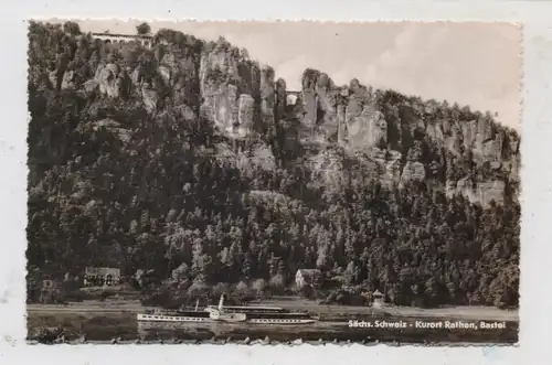BINNENSCHIFFE - ELBE, Weisse Flotte, "LEIPZIG" vor Rathen, 1961