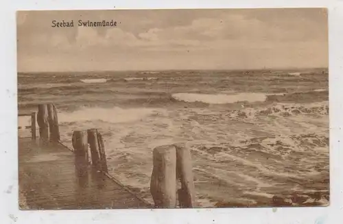 POMMERN - SWINEMÜNDE / SWINOUJSCIE, KSeesteg, 1928, Verlag Weil - Stettin
