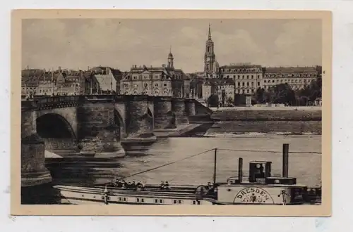 BINNENSCHIFFE - ELBE, "DRESDEN" an dere Augustusbrücke Dresden