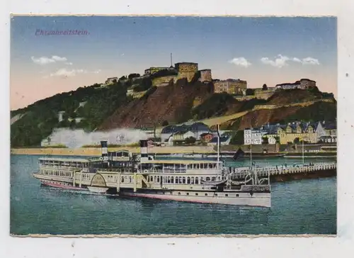 BINNENSCHIFFE - RHEIN, Köln-Düsseldorfer "KAISERIN AUGUSTE VICTORIA", vor Koblenz