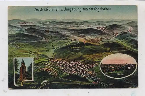 BÖHMEN & MÄHREN - ASCH / AS, Blick aus der Vogelschau, Verlag Felle