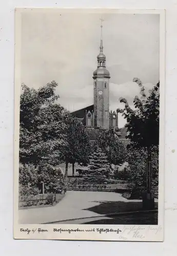 POMMERN - STOLP / SLUPSK, Schloßkirche / Rosengarten, 1937