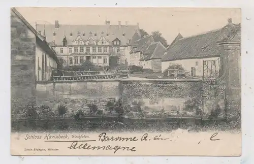4409 HAVIXBECK, Schloss Havixbeck, Nordseite, geschrieben v. Baron..., 1903
