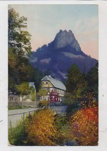 BÖHMEN & MÄHREN - TETSCHEN / DECIN, Sperlingstein, 1917m Photochromie