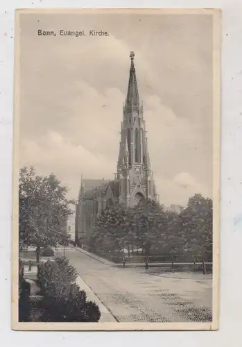 5300 BONN, Evangelische Kreuzkirche, Strassenpartie