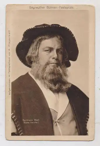 8580 BAYREUTH, Bayreuther Festspiele 1912, Hermann Weil (Hans Sachs)