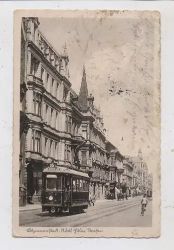POSEN - LITZMANNSTADT / LODZ, Asolf - Hitler - Strasse, Strassenbahn - Linie 15, 1941