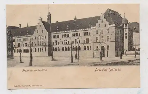 FREIMAURER / FRANC MACON / FREEMASONIC, Dresden - Striesen, Freimaurer - Institut, ca. 1905