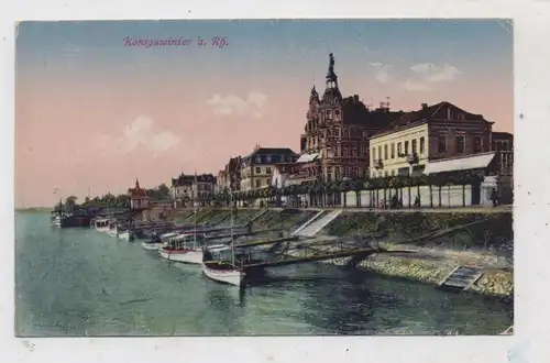5330 KÖNIGSWINTER, Rheinufer, Schiffsanleger, 20er Jahre