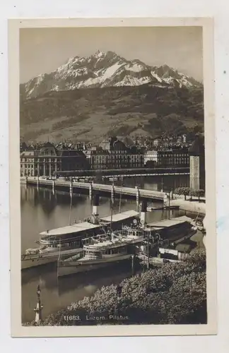 BINNENSCHIFFE - VIERWALDSTÄDTER SEE, Dampfer am Luzerner Anleger