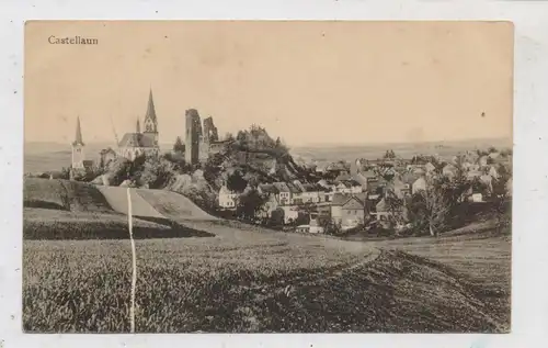 5448 KASTELLAUN, Gesamtansicht 1919, franz. Militärpost