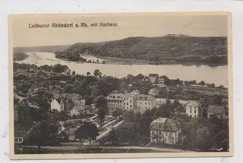 5340 BAD HONNEF - RHÖNDORF, Blick auf Rhöndorf mit Kurhaus, 1933