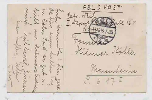 5330 KÖNIGSWINTER, Drachenburg, 1915, Feldpost Cöln