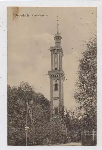 7000 STUTTGART - DEGERLOCH, Aussichtsturm, 1911, kl. Fleck