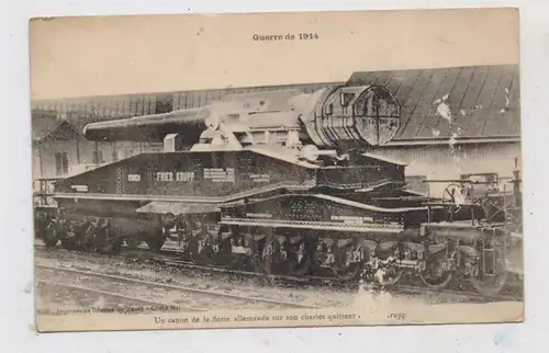 4300 ESSEN , Friedrich Krupp, Eisenbahnkanone, kl. Oberflächenmängel
